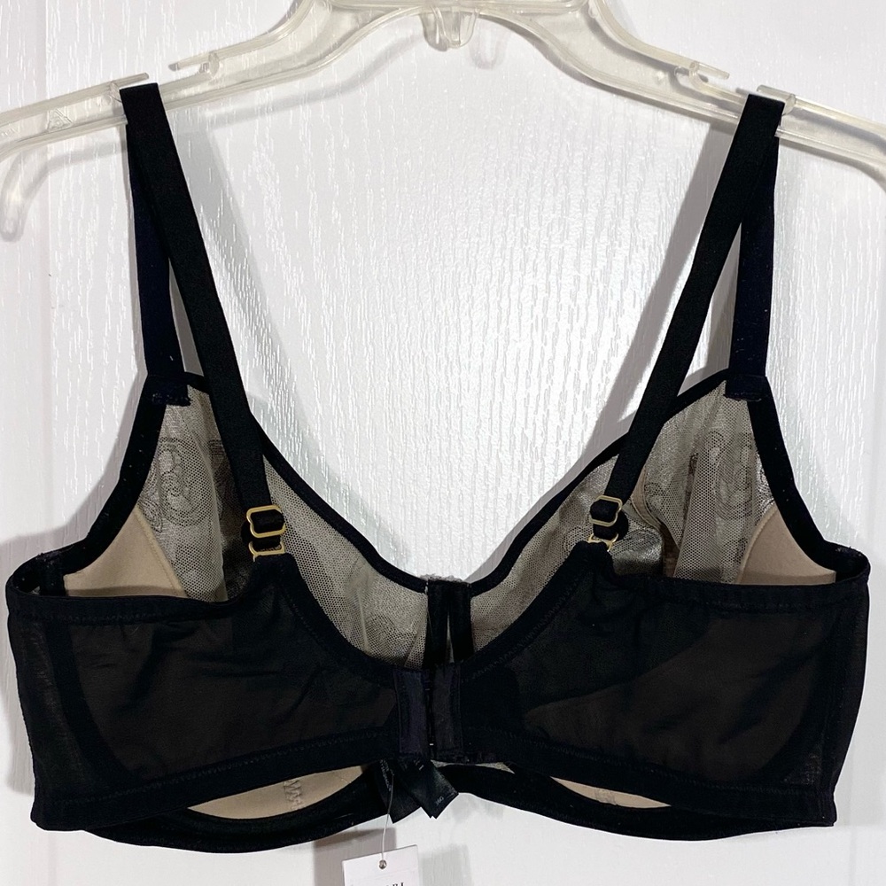 NATORI True Decadence Full Figure Cut And Sew Bra in Black / Café 36G - Picture 5 of 8